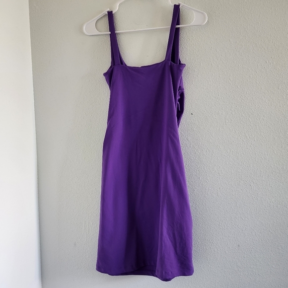 NWT SUSANA MONACO Gathered Purple Tank Dress Size Medium - Picture 6 of 7
